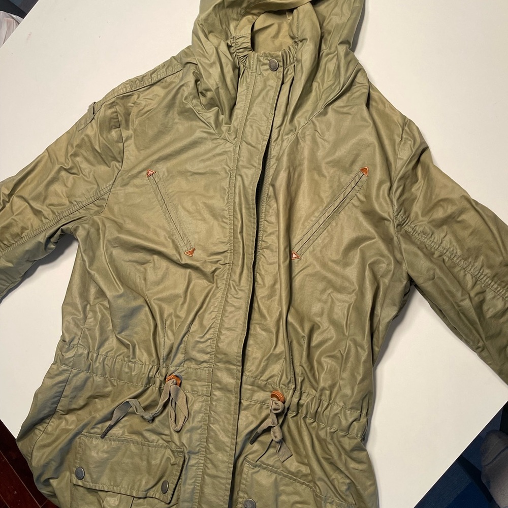 Olive Green Hooded Jacket from benc